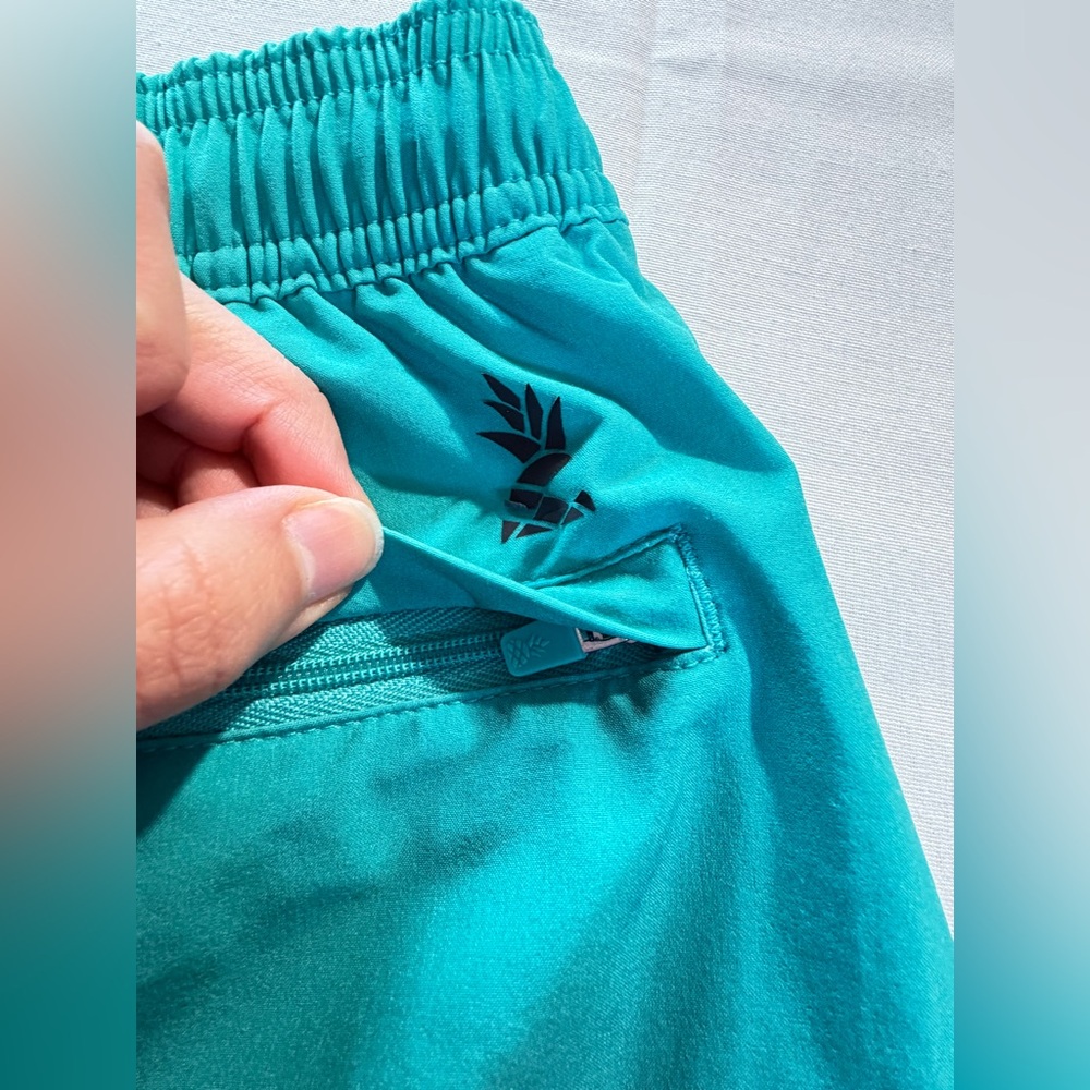 Chubbies Ombre Teal Blue Swim Trunks Men’s Small 7" Inseam Lined - Picture 5 of 8